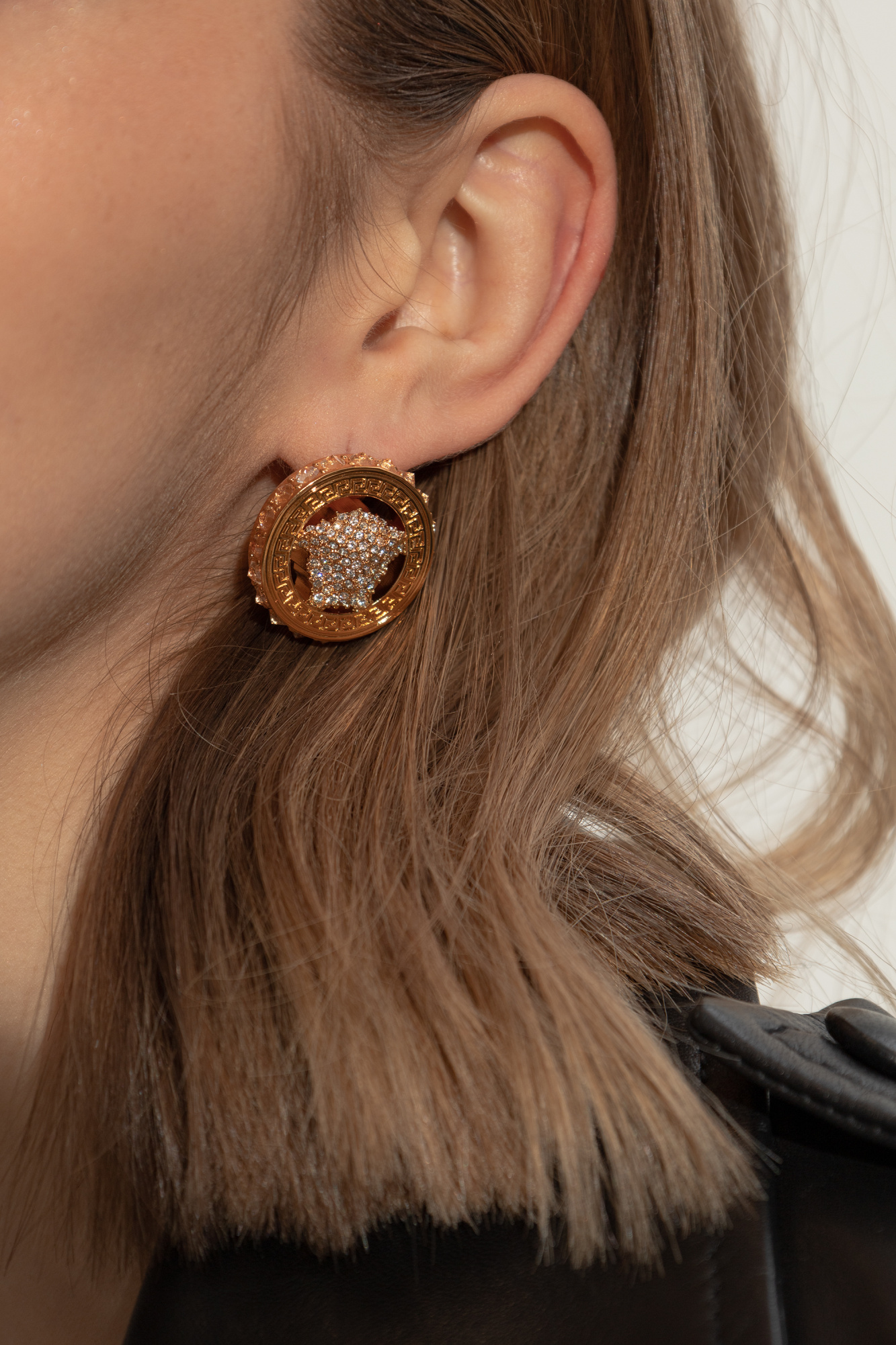 VERSACE ピアス ベルサーチ ヴェルサーチェ メドゥーサ ロゴ